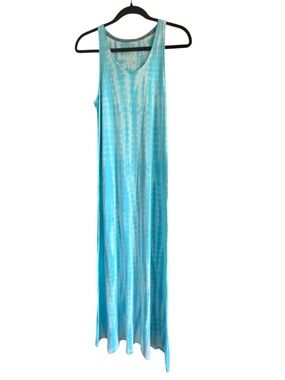 Size Small Calvin Klein performance tie dye maxi blue white